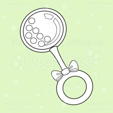 Baby Rattle Free Digi Stamp