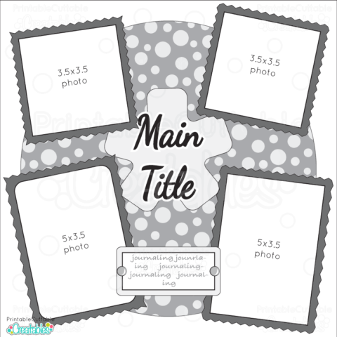 scrapbook layouts printable cuttable creatables