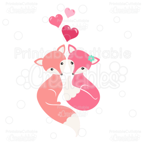 Foxy Love SVG Cut Files & Clipart for Cricut and Silhouette