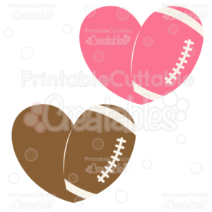 Love Football Clipart and SVG Cut Files