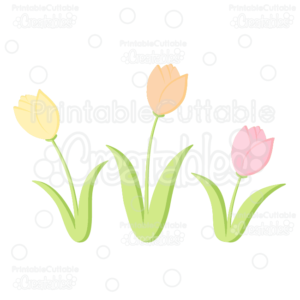 Spring-Tulips-Free-SVG-Cutting-Files-Free-Clipart
