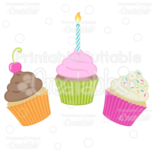 Birthday-Cupcakes-SVG-Cut-Files-Clipart