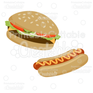 Hamburger-n-Hot-Dog-SVG-Cut-File-Clipart