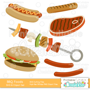 Grilled-BBQ-Foods-SVG-Cut-File-Clipart-Set