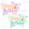 Download Happy Birthday Svg Cut Files Clipart Bundle