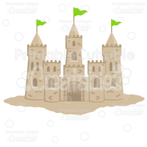 Sandcastle SVG Cutting File for Cricut Silhouette