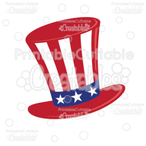 Uncle Sam Hat SVG Cut File & Clipart