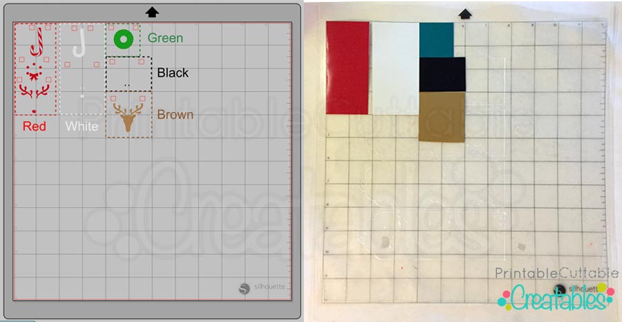 Cutting multiple colors simultaneously on Silhouette Cameo
