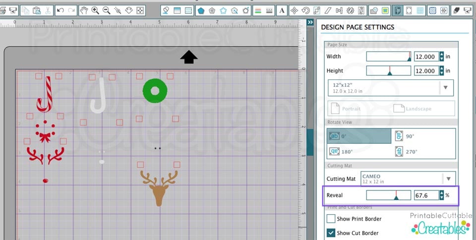 Use Silhouette Studio Reveal feature
