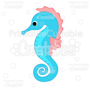 Cute Seahorse SVG Cut File & Clipart
