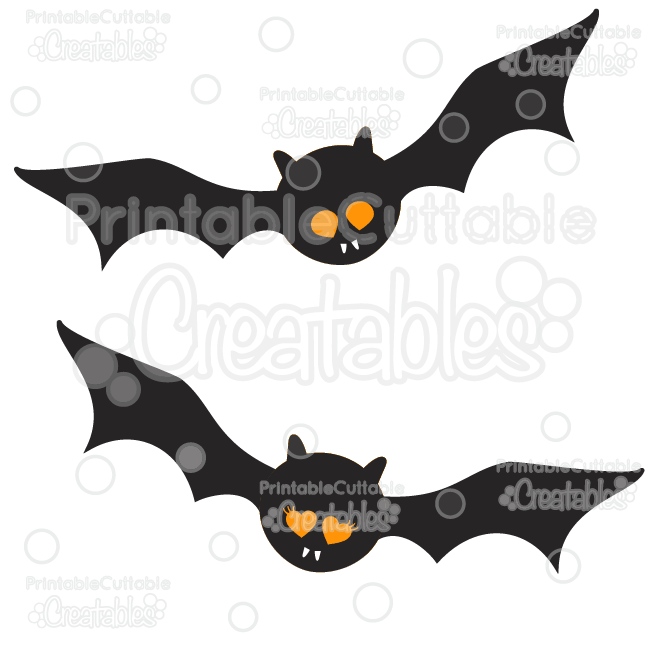 Download Cute Halloween Bats Free Svg Cut Files Clipart