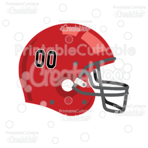 Football Helmet SVG Cut File & Clipart