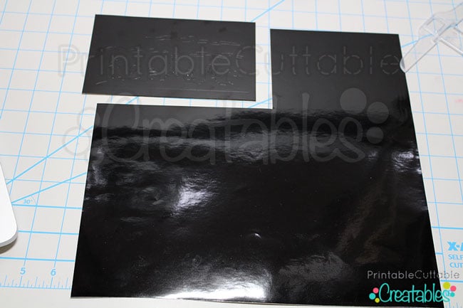 Trim excess vinyl