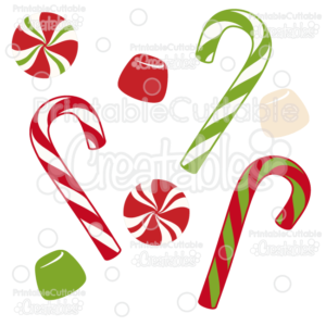 Christmas Candy FREE SVG Cut Files & Clipart