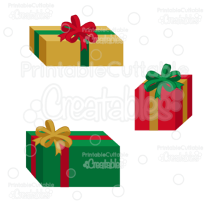 Christmas Presents SVG Cut Files & Clipart Set