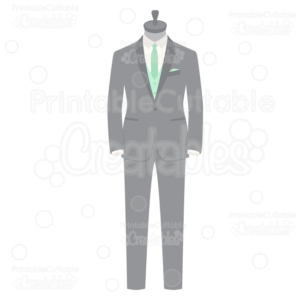 Wedding Groom Tuxedo SVG Cut File