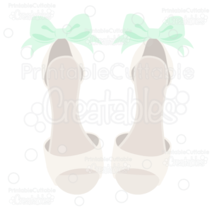 Dressy Wedding Shoes SVG Cut File & Clipart