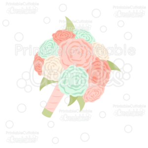 Wedding Flower Bouquet SVG Cut File