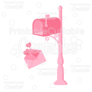 Valentine's Letter & Mailbox SVG Cut File