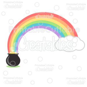 Pot of Gold Rainbow SVG Cut File