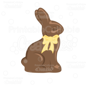 Chocolate Bunny SVG Cut File & Clipart