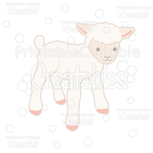 Cute Lamb SVG Cut File & Clipart