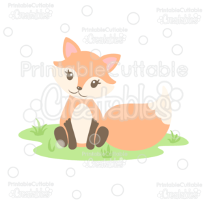 Cute Woodland Fox SVG Cut File & Clipart