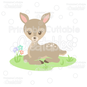 Sweet Woodland Deer SVG Cut File & Clipart
