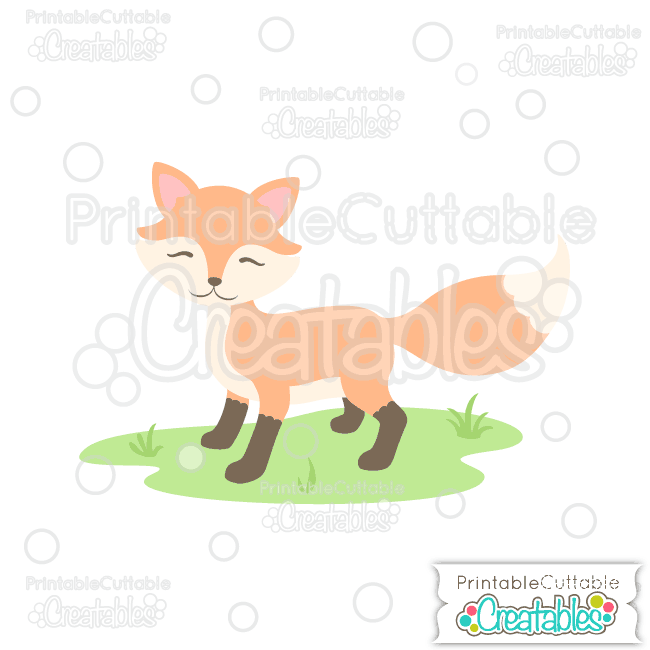 Download Sweet Woodland Fox Svg Cut File Clipart For Silhouette Studio Cricut Design Space
