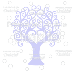 Swirl Heart Tree Free Cuttable SVG File & Clipart