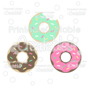 Sweet Donuts Cuttable Free SVG Files & Clipart