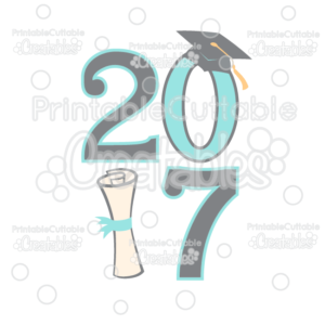 Graduation 2017 Free SVG File & Clipart