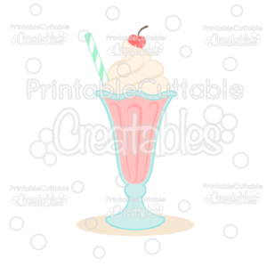 Milkshake SVG Cut File & Clipart