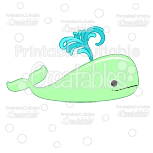 Cute Whale Free SVG File Digital Die Cut & Clipart
