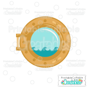 Ship Porthole Free SVG Cut File & Clipart