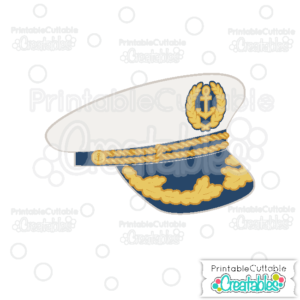 Ship Captain Hat SVG Cutting File & Clipart