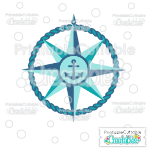 Nautical Compass Free SVG Cutting File