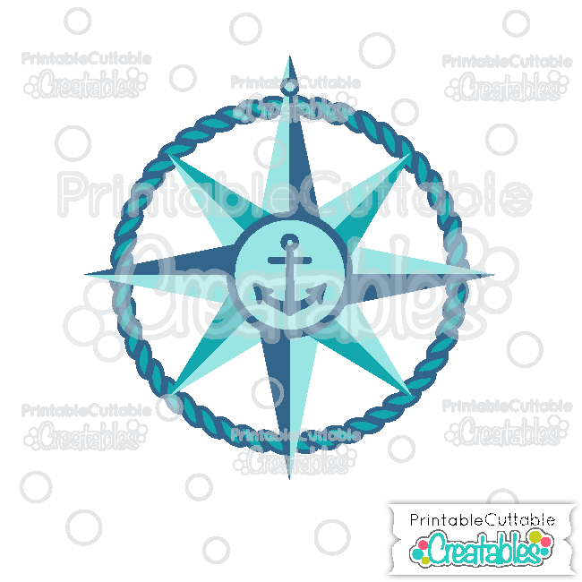 Download Nautical Compass Free Svg Cutting File For Silhouette Cricut Pazzles Scan N Cut