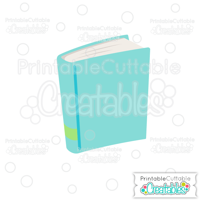 School Book SVG Cut File & Clipart for Silhouette, Cricut Cutting Machines