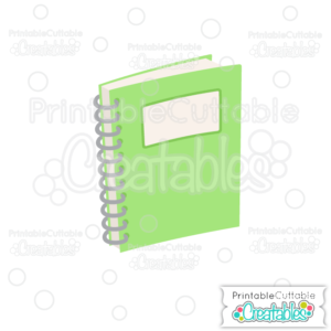 School Notebook SVG Cut File & Clipart