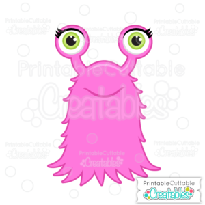 Halloween Hairy Girl Monster SVG File