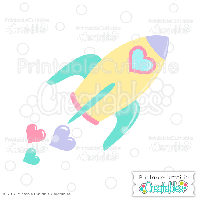 Download Valentine Hearts Rocket Free Svg File For Cricut Silhouette Cameo