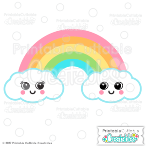 Cute Rainbow SVG File