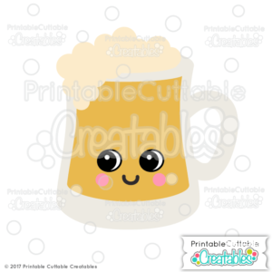 Cute Beer Mug SVG File