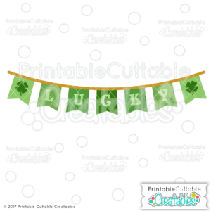 St. Patrick's Day Lucky Banner Free SVG File