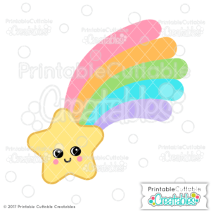 Cute Shooting Star SVG File