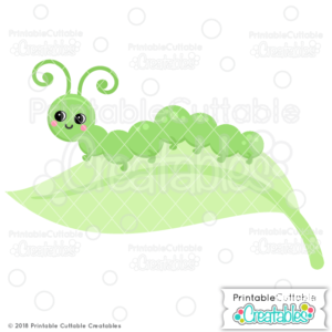 Happy Caterpillar SVG File