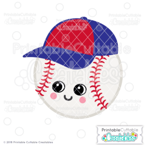 Happy Baseball SVG File