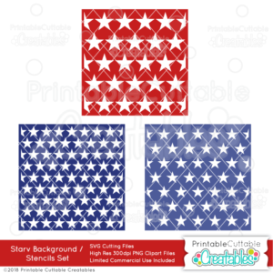 Star Background Stencil Overlays Free SVG Files
