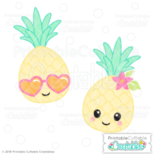 Cute Pineapple SVG File